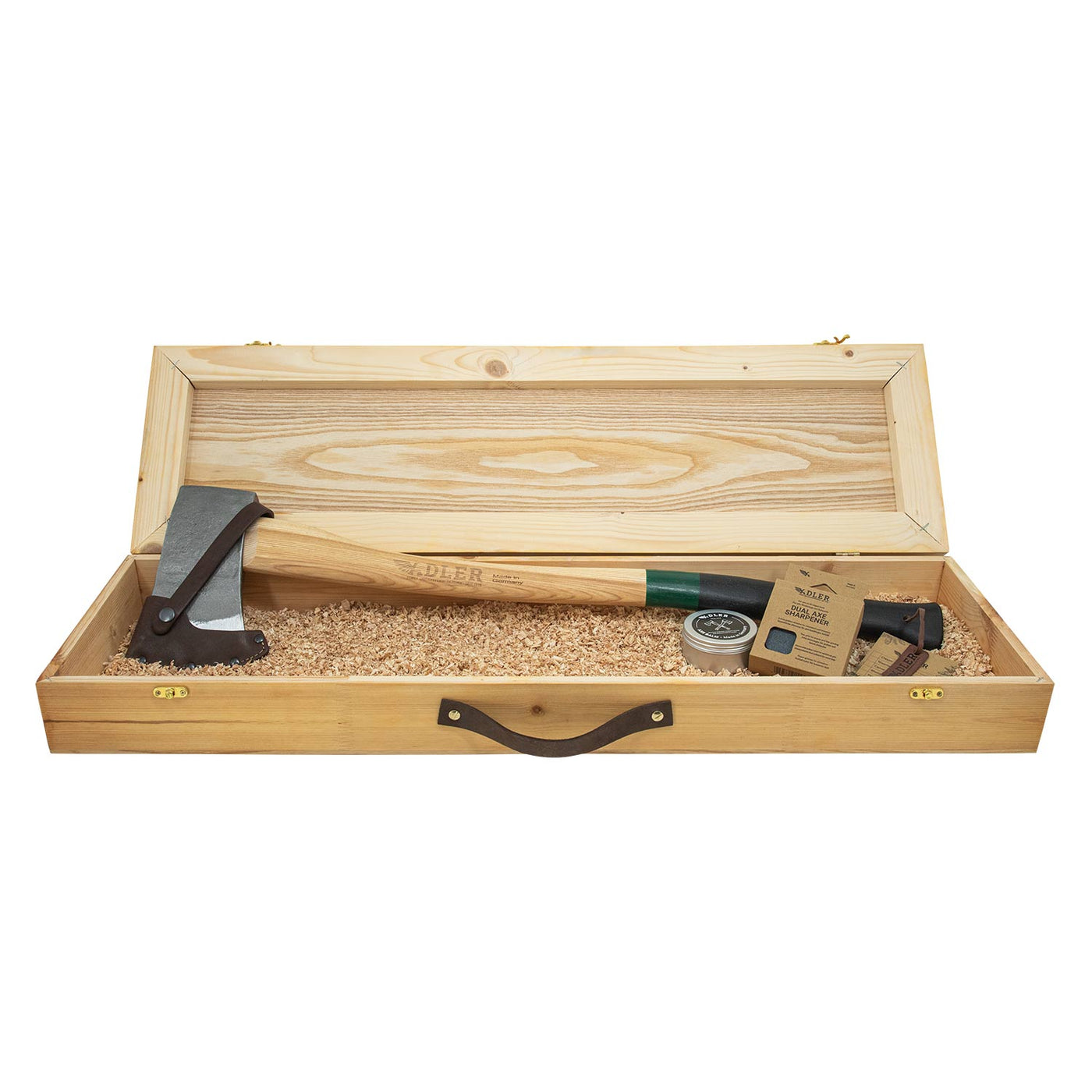 Set Cadeau Hache (Boîte en Bois incluse)