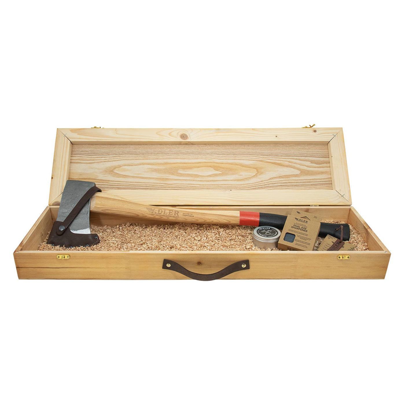 Set Cadeau Hache (Boîte en Bois incluse)